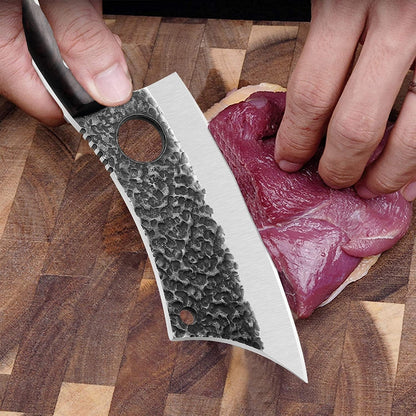 Huusk Chef Knife, Viking Kitchen Knife with Sheath | Sheath Included, for Slicing, Chopping and Everyday Food Prep4