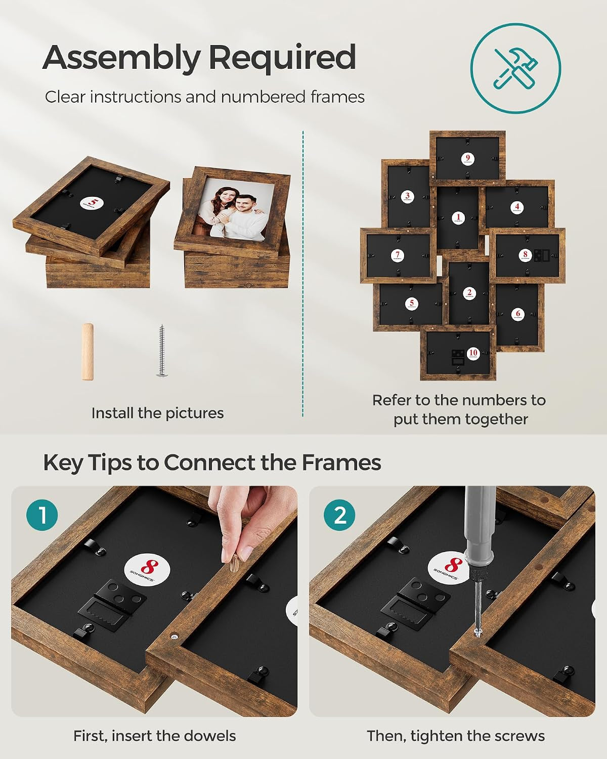 songmics-collage-picture-frames-for-wall-decor-10-pack-4x6-glass-front