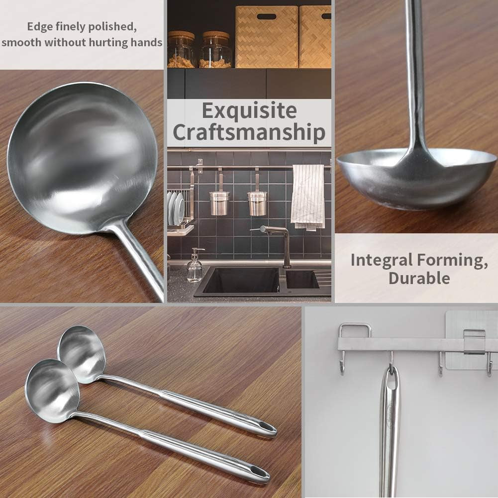 newness-soup-ladle-rustproof-heat-resistance-integral-forming-resilient-304-stainless-steel-soup-spoon-with-vacuum-ergonomic-round-handle-cooking-spoon-for-kitchen-13-7-inches