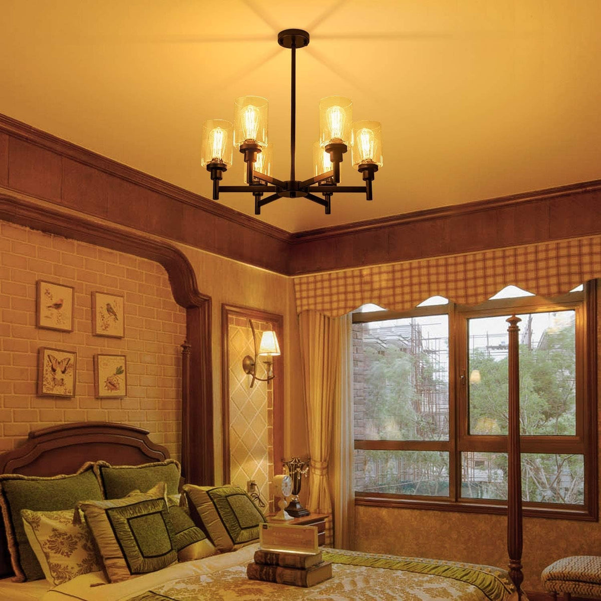 black-farmhouse-chandeliers-for-dining-room-light-fixtures-over-table