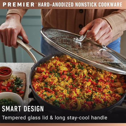 Calphalon Premier Hard-Anodized Nonstick Cookware 11-Piece Pots and Pans Set Dishwasher and Oven Safe with Mineralshield Nonstick Technology Durable and Versatile Kitchen Cookware6