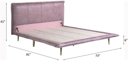 Metis Queen Bed in Pink3