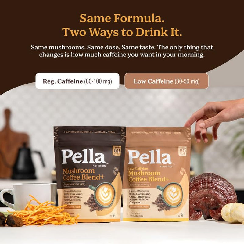 instant-mushroom-coffee-powder-regular-caffeine-60-cups-7-mushrooms-lions-mane-turkey-tail-more-with-arabica-coffee-80-100-mg-caffeine-medium-roast-6-calories-vegan-0g-sugar