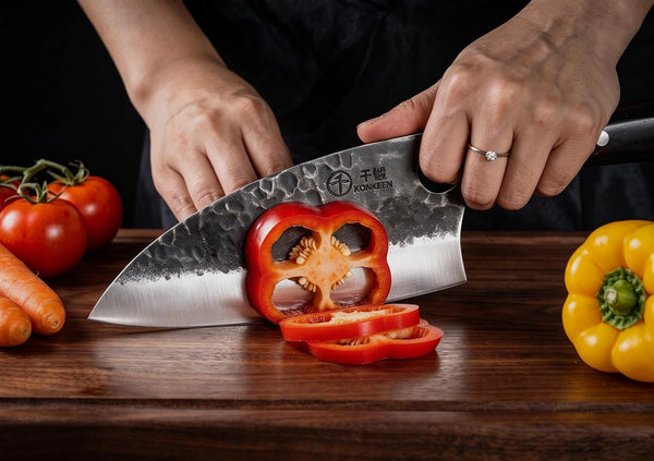 Cleaver Knife 7 Inch, Ultra Sharp German 1.4116 Stainless Steel Kitchen Knife for Vegetables, Meat, Fish & Poultry Bones, Cooking Gift for Men & Women3