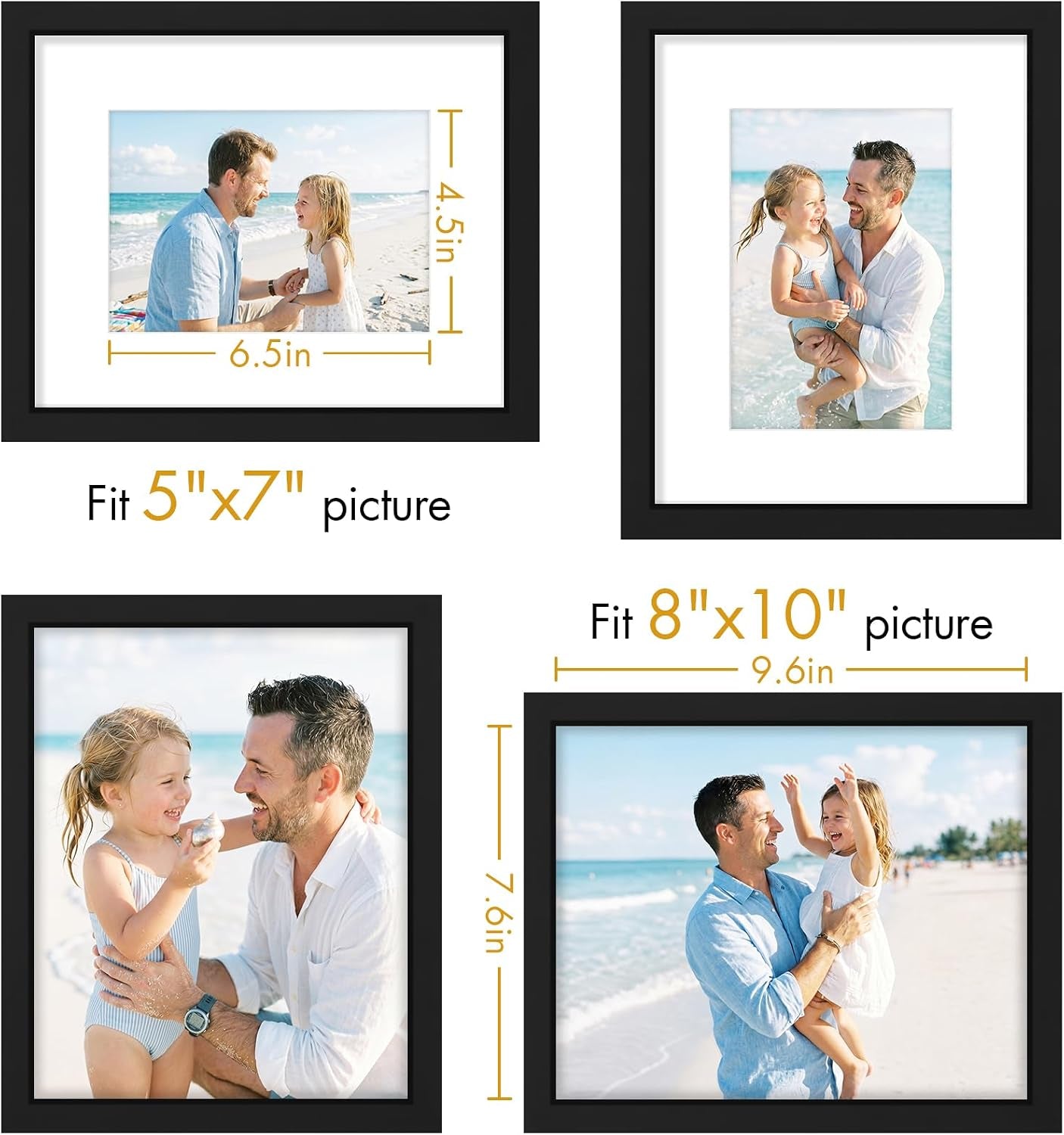 solid-wood-8x10-picture-frames-set-of-4-black