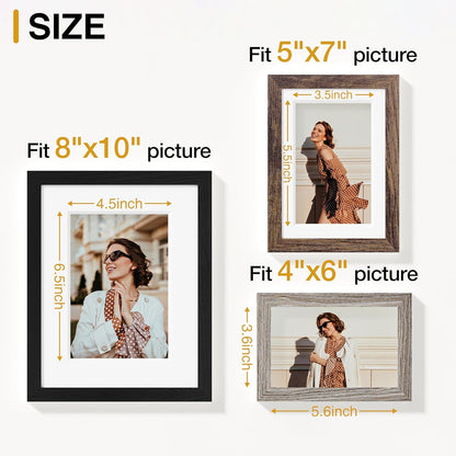 20 Pack Picture Frames Collage Wall Decor, Black, Brown, Dark Grey3