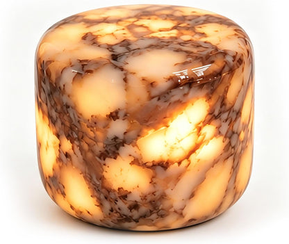 Marble Night Light, Touch Control Rechargeable Table Lamp, 3‑Way Dimmable Cordless LED Bedside Lamp, USB‑C Charging Natural Stone Decor Lamp for Bedroom Desk Shelf, Home Gift1