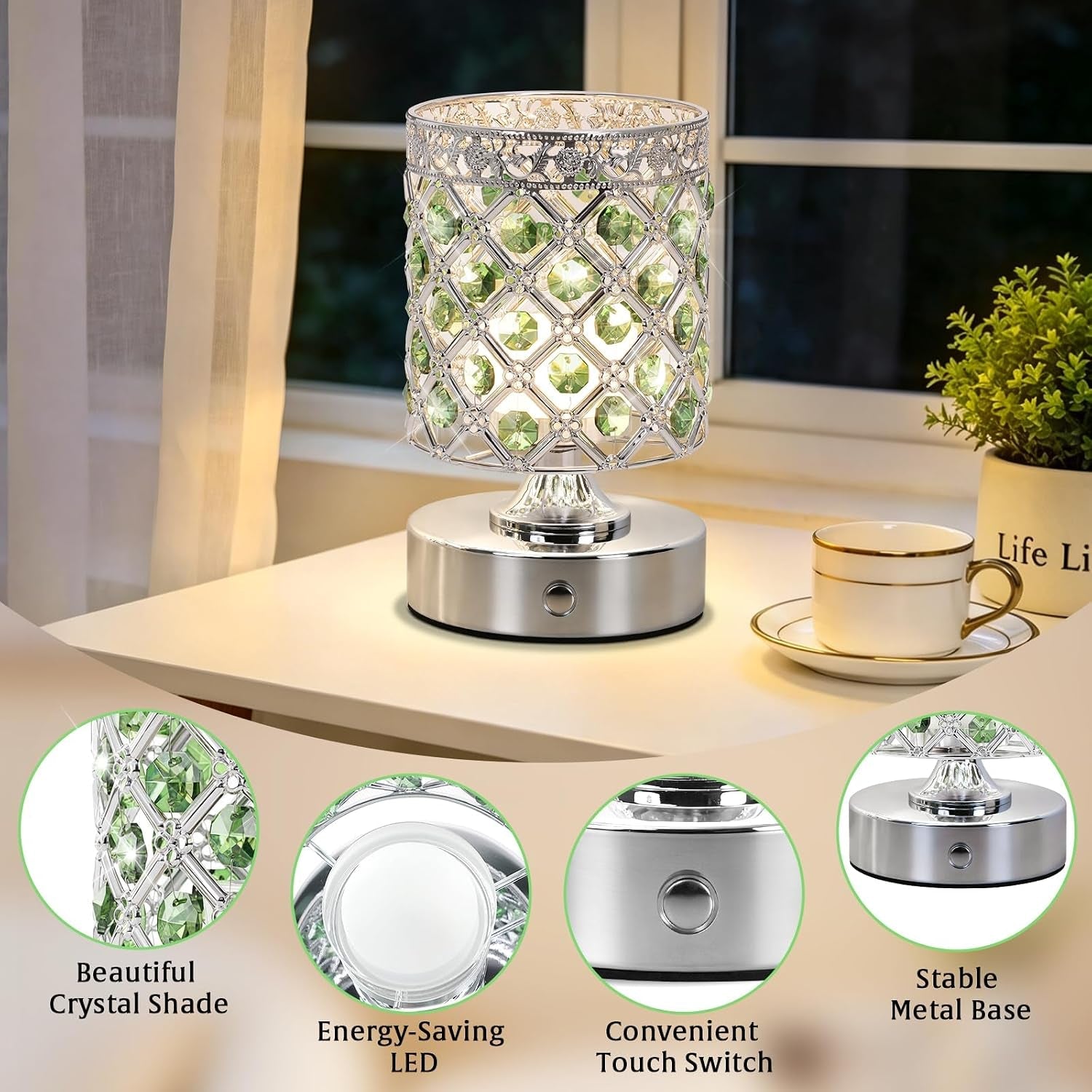 green-small-crystal-rechargeable-cordless-table-lamps-set-of-2