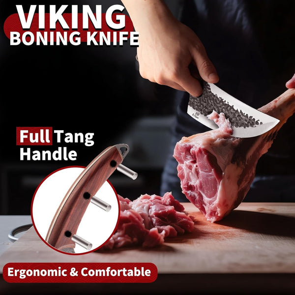 Butcher Knife Set – 3PCS Hand Forged Kitchen Knife Set5