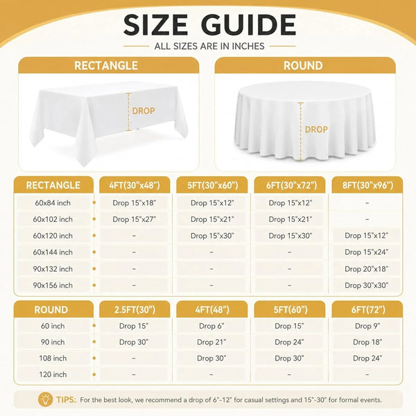 10-Pack 90X156 Inch White Table Cloths, Solid Stain and Wrinkle Resistant Oblong Tablecloth, Premium Plain Weave Polyester Fabric Rectangle Table Linen Covers for Hotel, Banquet5