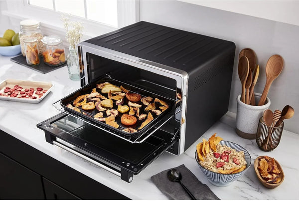 Kitchenaid Dual Convection Countertop Oven W/Air Fry and Temp Probe, KCO224 | No-Flip Air Fry Basket and 360° Air Fry System, 12 Preset Cooking Modes, Even-Heat Technology, Includes 9X13 Inch Baking Pan9