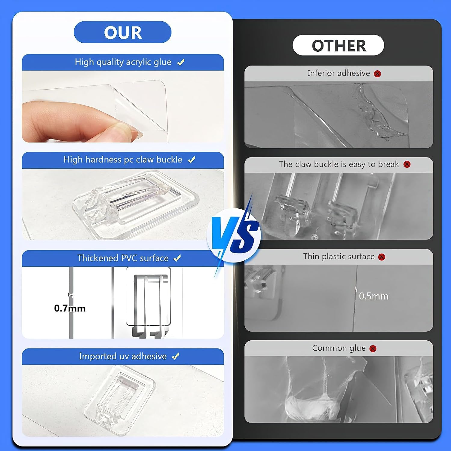 shower-caddy-adhesive-replacement-hooks-heavy-duty-waterproof-strips-no-drilling-for-bathroom-shelves-kitchen-racks-and-soap-holders-transparent-8pack-2hook