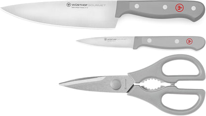 WÜSTHOF Gourmet Grey 3-Pc Kitchen Essentials Set1