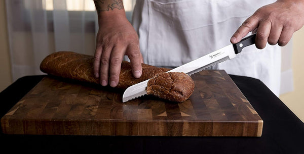 10 Inch Serrated Bread Knife, Premium Stainless Steel Blade with Wave Edge, Full Tang Handle, Razor Sharp Knife for Bread, Durable Professional Kitchen Knife5