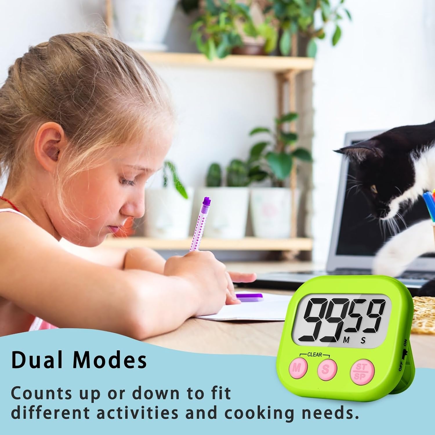digital-kitchen-timers-classroom-timers-for-kids-teachers-6-color-back-to-school-supplies-bulk-classroom-must-haves-min-sec-count-up-down-magnetic-back-loud-alarm-lanyards-included