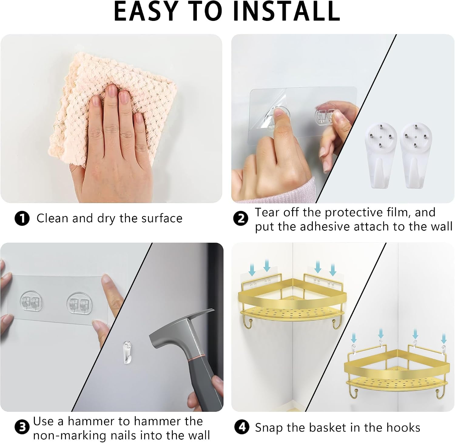 corner-shower-shelves-2-tier-gold-shower-candy-with-4-hooks-stainless-steel-bathroom-shower-organizers-wall-mounted-caddy-shelves-no-drilling-with-adhesive-triangle-storage-shelf-for-toilet