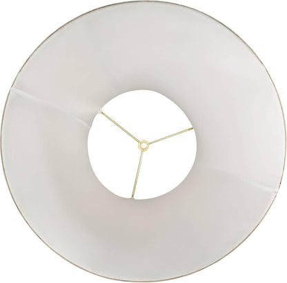 Extra Large Beige Linen Set of 2 Bell Lamp Shades 9X19X12.5 (Spider) | 9" Top X 19" Bottom X 12.5" High X 13.5" Slant Replacement for Table + Floor Lamps Shade Pre-Assembled Harp + Finial4
