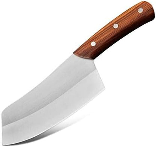 Meat Cleaver, Cleaver Knife Japan Kitchen Chef Knives Wood Handle Meat Fruit Vegetable Fish Butcher Knife Chinese Cleaver High Carbon Knives (Color : Cleaver Knife)1