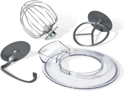 3.5 Qt Stand Mixer, with Flat Beater, Dough Hook, Whisk (Black)6