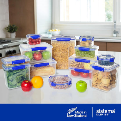KLIP IT Large 7L Food Storage Container, Airtight & Stackable, Dishwasher, Freezer, & Microwave-Safe, Bpa-Free7