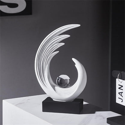 Modern Sculptures Dinning Room Shelf Decor Home Décor Accents | Abstract Art Accessories Decoration for Coffee Table Entryway Console Office Desk Living Room Shelves Housewarming Gift4