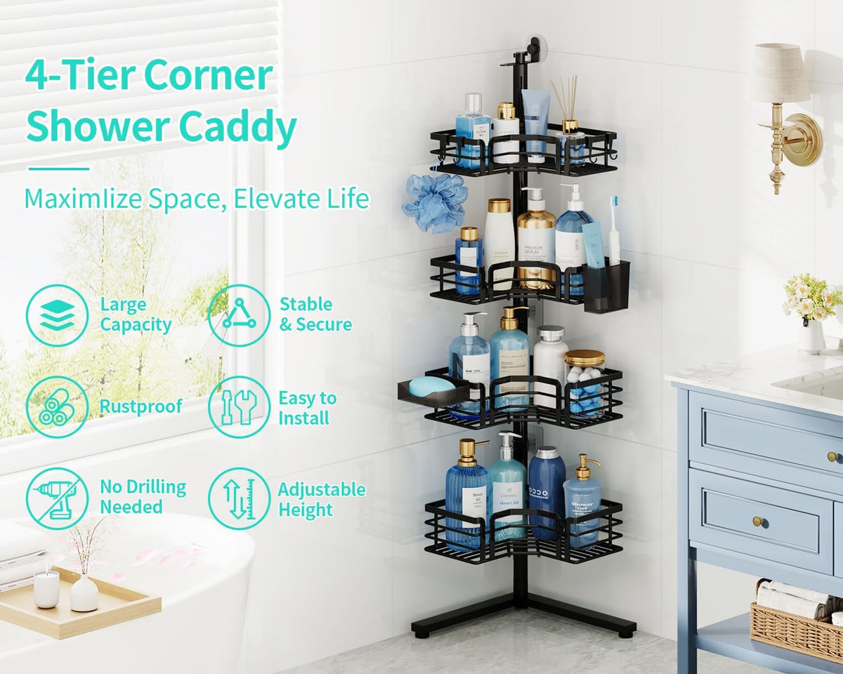 corner-shower-caddy-stand-4-tier-adjustable-shower-shelves-black