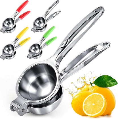 Lemon Squeezer Large, Lemon Squeezer Juicer Stainless Steel, Heavy Duty Manual Citrus Juicer Hand Press, Kitchen Tools Lime Squeezer Bar Tool, Easy to Clean Metal Lemon Hand Press1