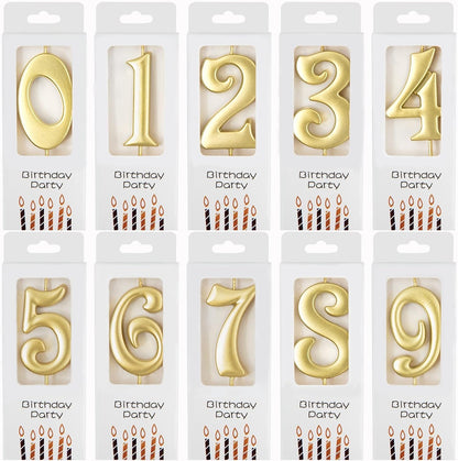10-Count 0-9 Gold Number Birthday Candles, Number One Birthday, Gold Number Candles, Party Celebration, Baby Showers1