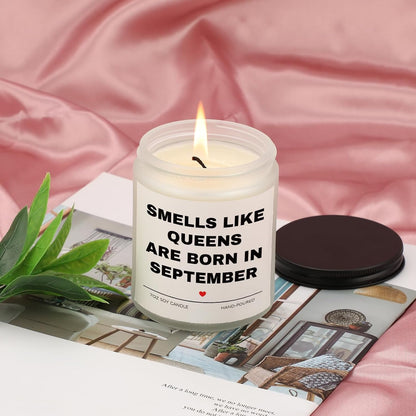 September Birthday Gifts for Women, 7Oz Lavender Scented Candle5