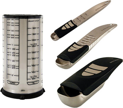 Baker’S Pro Adjust-A-Measure Set, 4-Piece, Satin1
