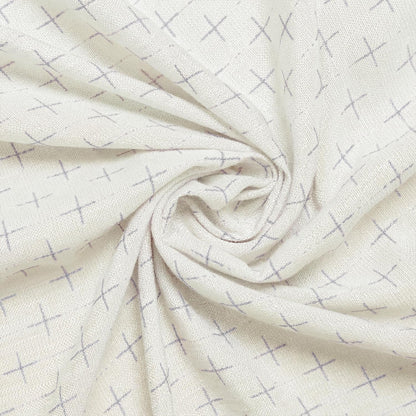 White Cross-Star Table Cloth, 60×84 Inch, Rectangular6