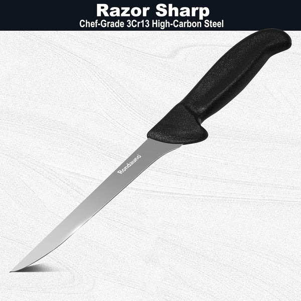 Fillet Knife, Deboning Knife for Meat Cutting with 6 Inch Blade3