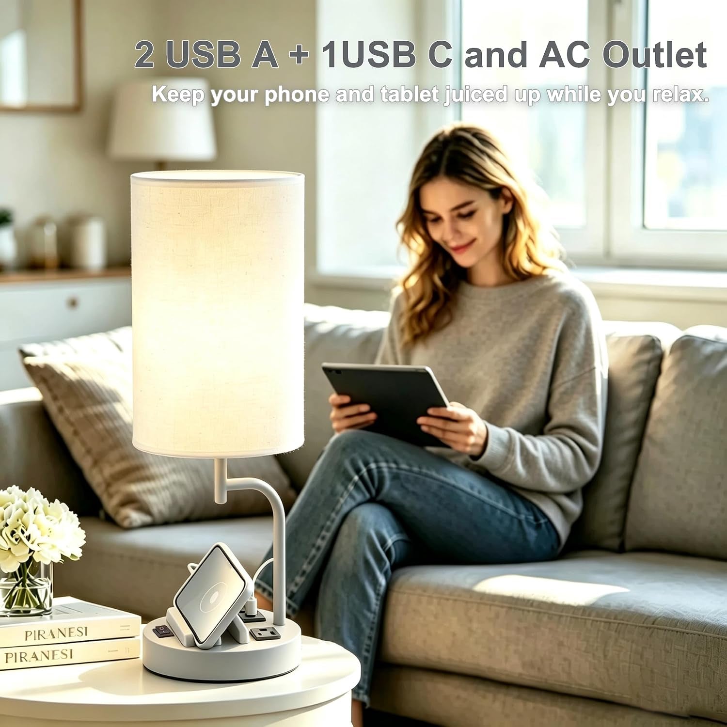 2-pack-table-lamp-bedside-lamp-with-3-usb-charging-ports-ac-outlet-usb-desk-lamp-with-2-phone-holders-linen-fabric-shade-nightstand-lamps-for-bedroom-living-room-office-gray
