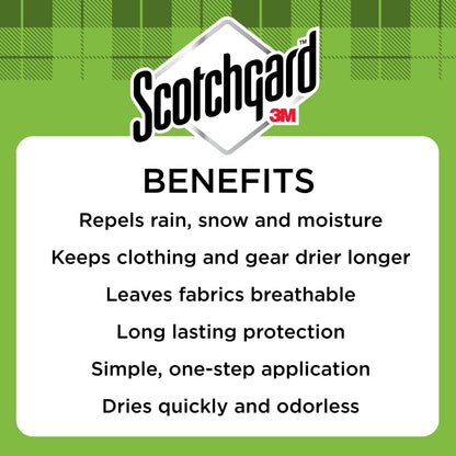 Scotchgard Outdoor Water Shield Spray, 13 Oz, 1 Pack | Repels Water; Ideal for Outerwear, Tents, Backpacks; Compatible with Canvas, Polyester, and Nylon3