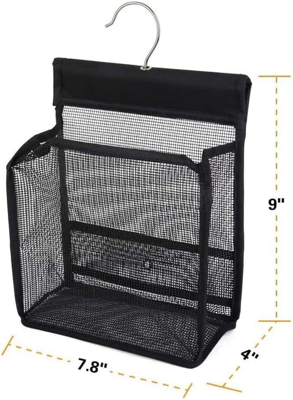 Hanging Mesh Shower Caddy Organizer Bathroom Storage Bag with Hooks for College Dorm, Gym, Swimming,Rv and Travel3