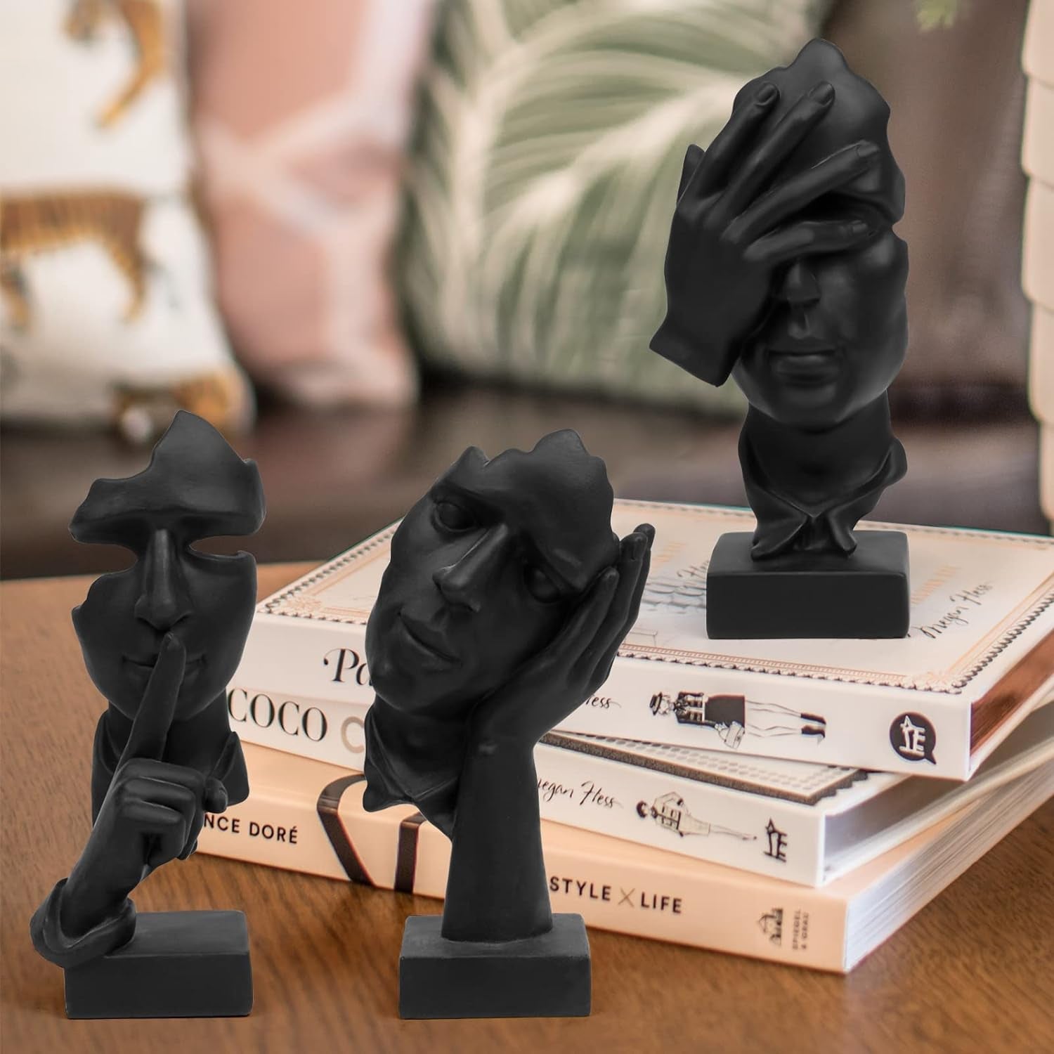 prosfalt-3-pcs-thinker-statue-silence-is-gold-abstract-art-figurine-no-hear-no-see-no-speak-modern-home-resin-sculptures-decorative-objects-decor-for-home-office-bookshelf-desktopblack-a-41