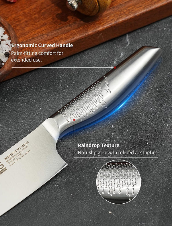 8 Inch Japanese Kitchen Knife – Professional Gyuto Chef Knife (Gift Box)3