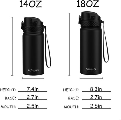 Kids Water Bottle (Straw Lid) - 14 Oz Stainless Steel Travel Bottle, Double Wall Vacuum Leak Proof Kids Cup for School Boys Girls,Space Dinosaur5