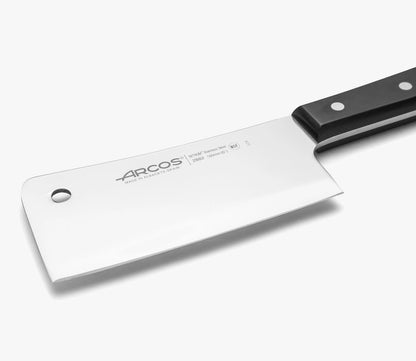 Cleaver Knife 6 Inch Nitrum Stainless Steel and 160 Mm Blade. 477 Gr. Professional Knife for Boning. Ergonomic Polyoxymethylene POM Handle. Series Universal. Color Black2