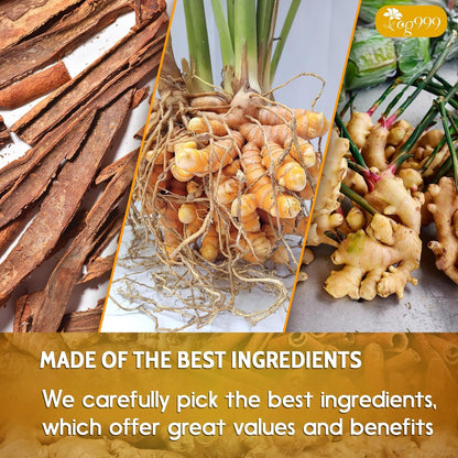 120 Bags Premium Turmeric Ginger Cinnamon Tea, Improve Digestion, Support Brain, Weight, Skin and Sleep, Eco-Conscious Tea Bags and Premium Natural Ingredients. Turmeric Ginger Herbal Tea. No Sugar, No Caffeine, No Gluten, Vegan.6