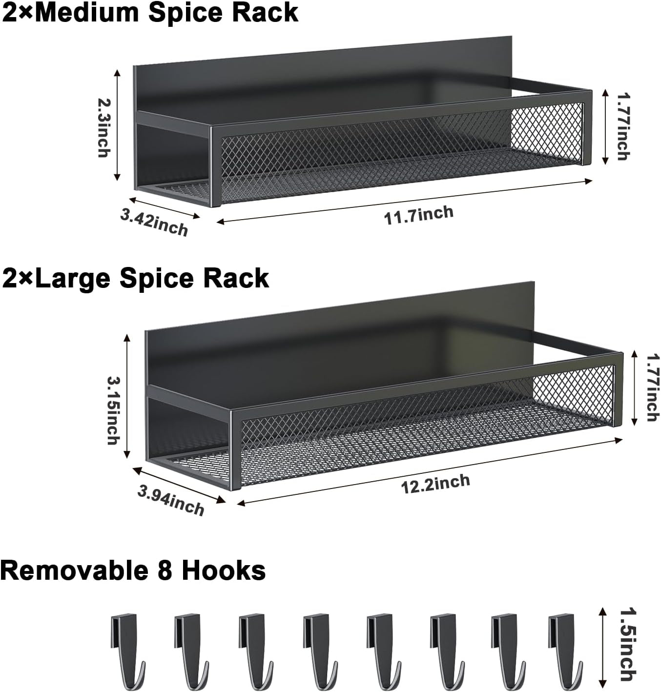 magnetic-spice-rack-for-refrigerator-4-pack-magnetic-shelf-fridge-magnet-organizer-with-moveable-8-hooks-magnetic-fridge-shelf-for-kitchen-organization-and-storage-4-pack
