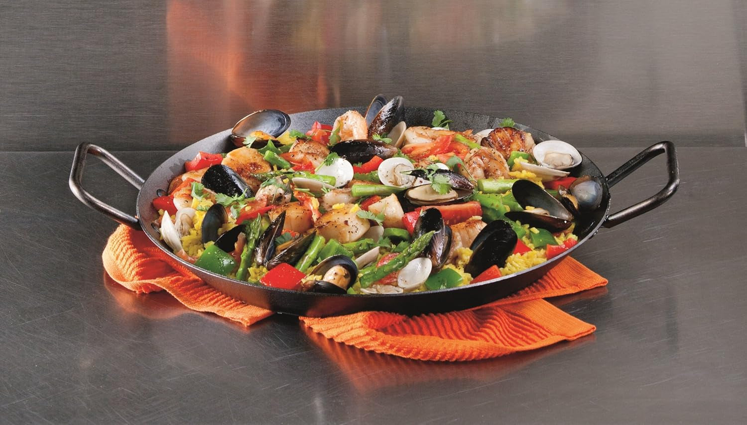 pre-seasoned-carbon-steel-skillet-long-handle-15-inches-lightweight-carbon-steel-skillet-for-high-heat-cooking-quick-temperature-response-oven-stovetop-safe