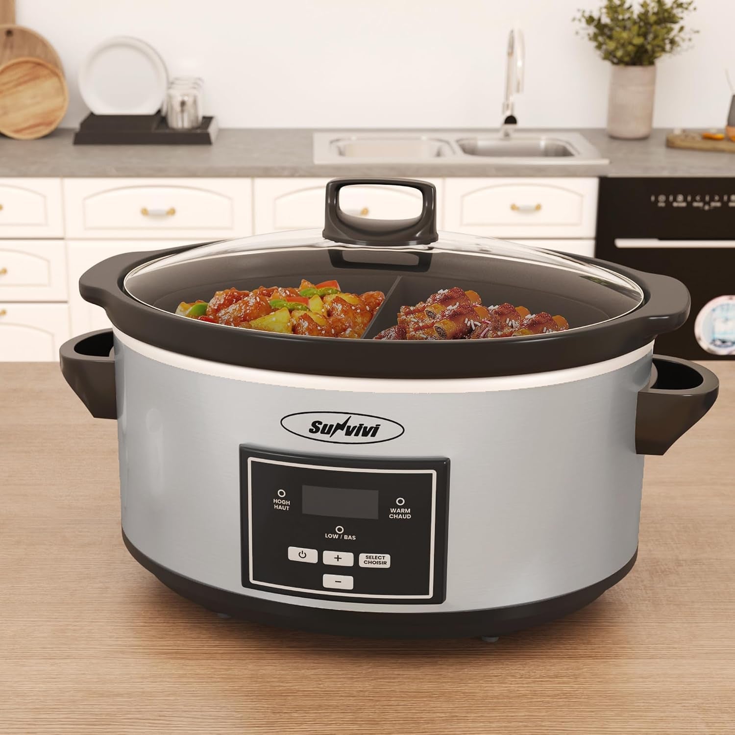 2-in-1-silicone-slow-cooker-liners-fit-for-crock-pots-6-quart-reusable-crock-pot-divider-insert-bpa-free-cooking-accessories-for-crockpots-grey