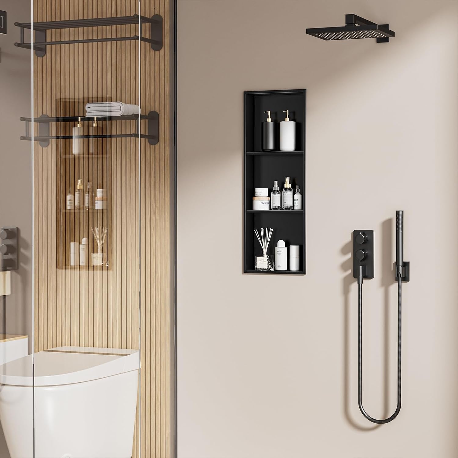 36x12-inch-no-tile-needed-shower-niche-304-stainless-steel-niche-shower-with-3-tier-shelves-recessed-wall-niches-for-bathroom-storage-matte-black