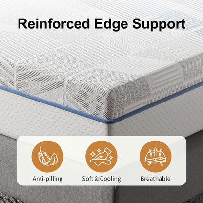 10 Inch Twin Mattress, Cooling Gel Memory Foam Mattress in a Box7