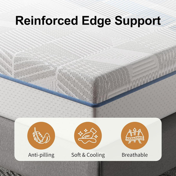 10 Inch Twin Mattress, Cooling Gel Memory Foam Mattress in a Box7