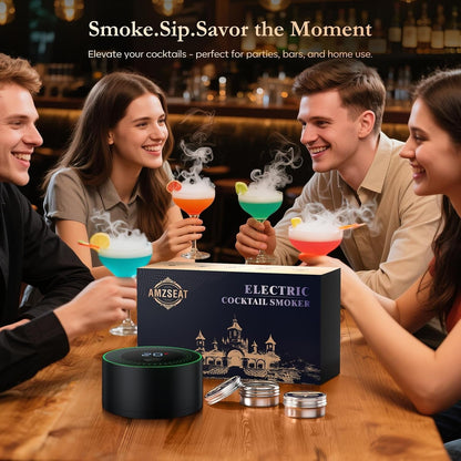 Electric Whiskey Smoker Kit-Rechargeable Cocktail Smoker Set with 6 Wood Chips-Unique Bourbon Ideal Christmas, Birthday, Valentine'S Day Gift,Gifts for Men, Dad, Husband7
