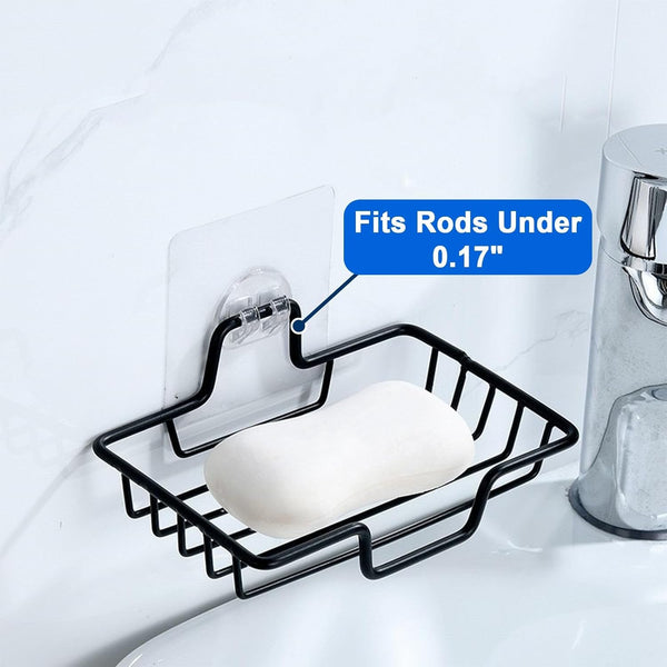 2 Pack Shower Caddy Adhesive Replacement, Waterproof Strong Adhesive Hooks Strips, No Drilling, for Shower Shelf Bathroom Storage Shelves Soap Holder Kitchen Racks6