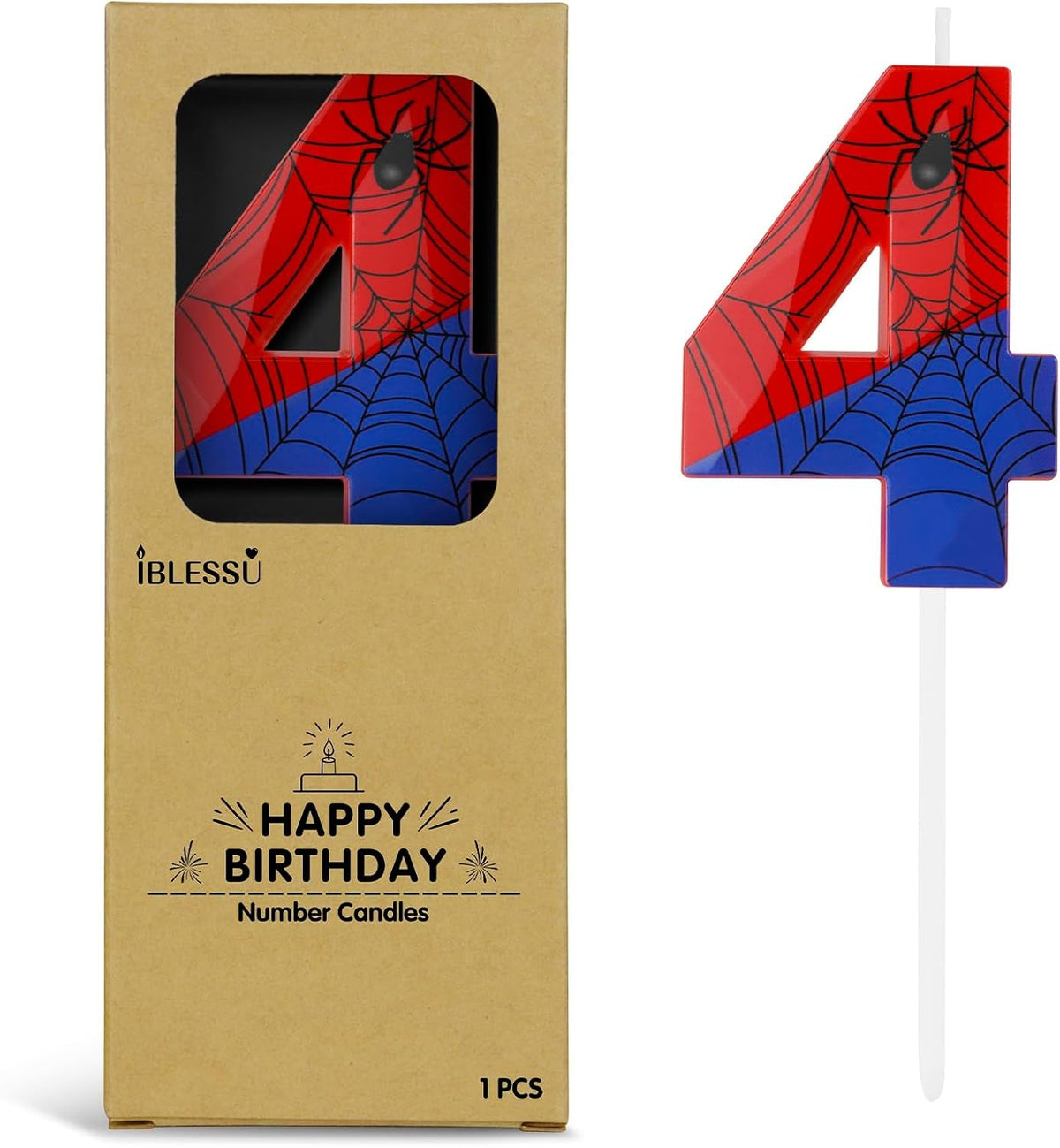 number-4-spider-themed-birthday-candle-2-68-inch-red-blue-spider-birthday-candles-number-candles-birthday-cake-toppers-web-candles-for-boy-girl-spider-party-decoration-supplies-halloween-party