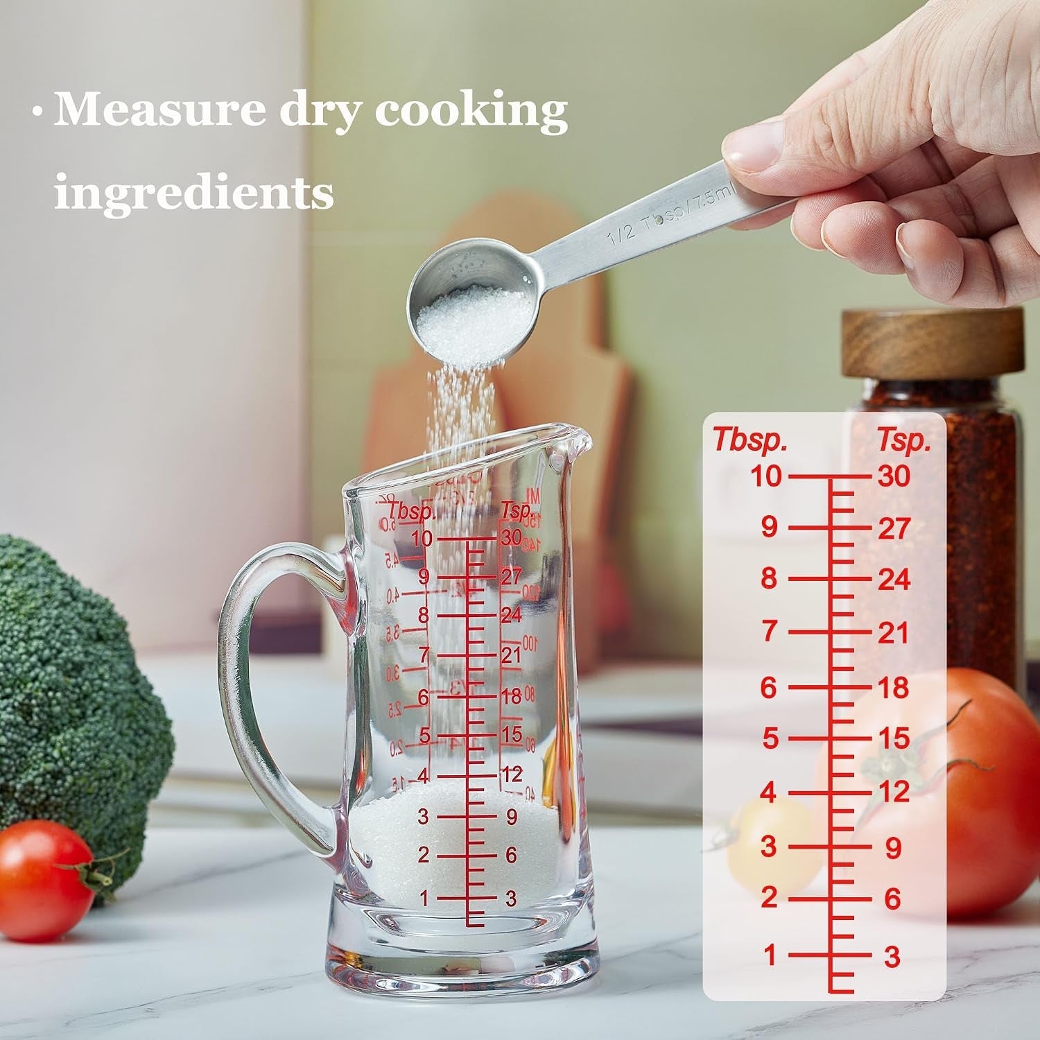 ackers-glass-measuring-cup-5-oz-150ml-shot-glass-measuring-cup-with-v-spout-insulated-handle